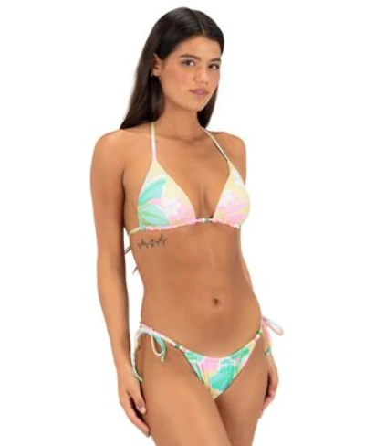 Hurley Womens Tie Back V Neck Bikini Top Skimpy Bottom