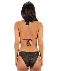 Hurley Women's Coconut Ring V-Neck Bikini Halter Top