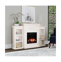 Augusta Home Tennyson Electric Bookcase Fireplace