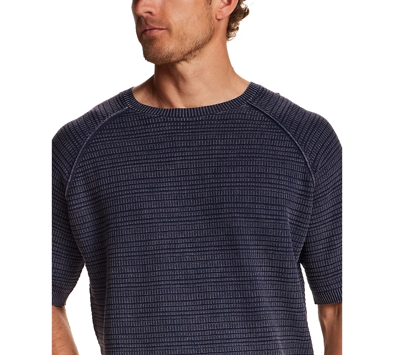 Weatherproof Vintage Mens' Vertical Dash Crewneck Sweater