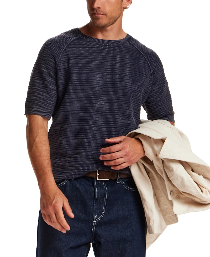 Weatherproof Vintage Mens' Vertical Dash Crewneck Sweater