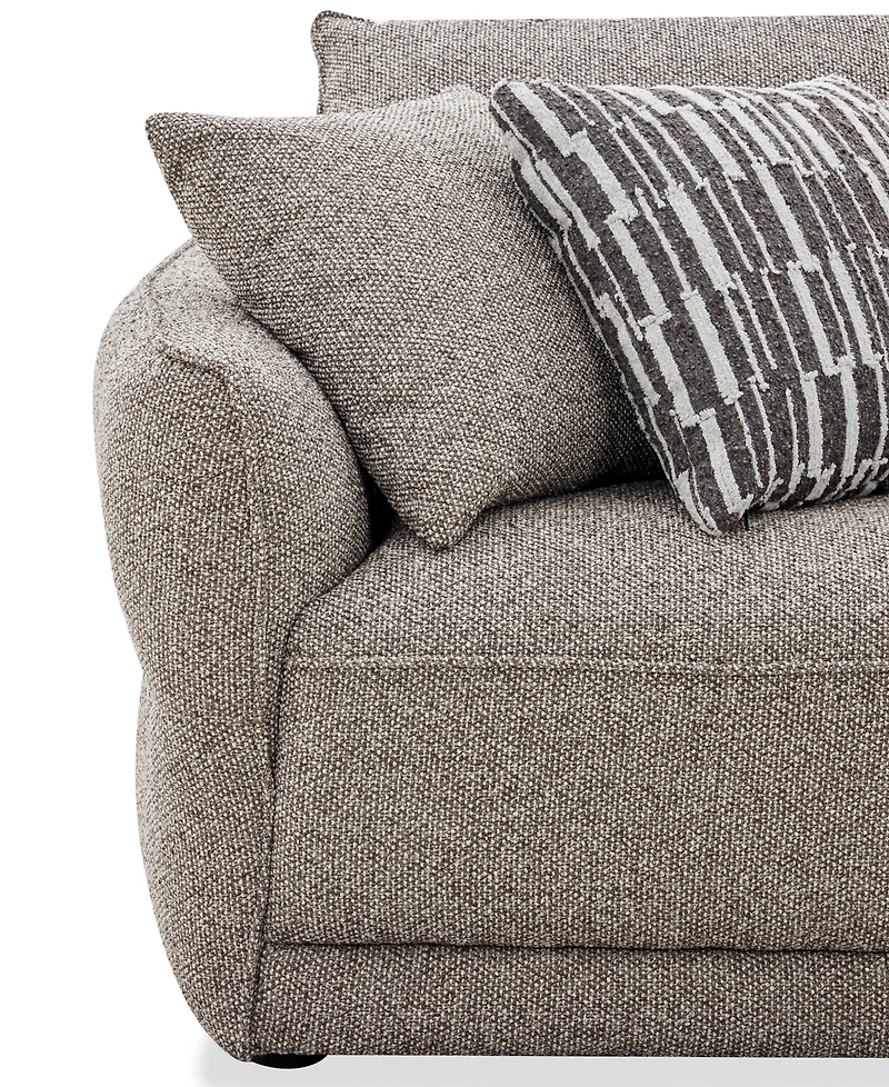 Evandro 7-Piece L-Shaped Sectional Sofa Set (Laf Chair. Raf Chair, 2 Armless Corner, Console), Macy's Exclusive