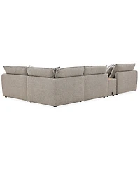 Evandro 5-Piece L-Shaped Sectional Set (Laf Chair, Raf Armless Corner & Console), Macy's Exclusive