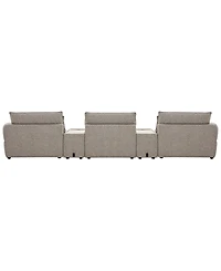 Evandro 5-Piece Sofa Set (Laf Chair, Raf Armless Chair & 2 Console), Macy's Exclusive