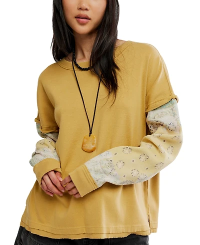Free People Women's Wild and Twofer Crewneck Top