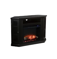 Augusta Home Claremont Electric Corner Touch Screen Fireplace Storage