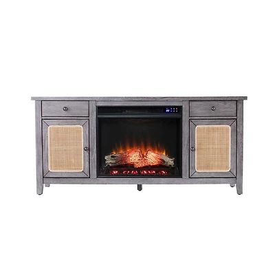 Augusta Home Edderton Electric Fireplace with Media Storage