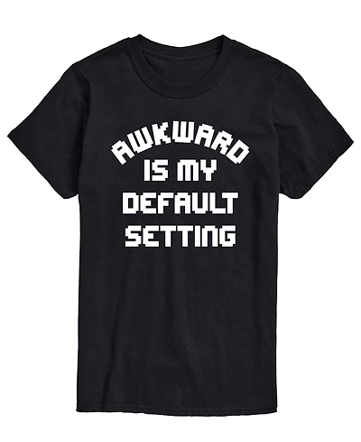 Airwaves Men's Awkward Is My Default Setting Short-Sleeve Graphic T-Shirt