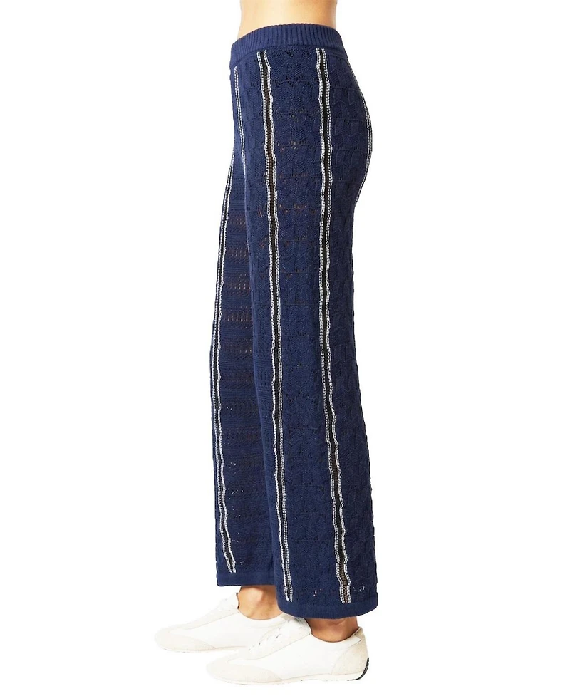 Central Park West Women's Amber Novelty Stitch Sweater Pant