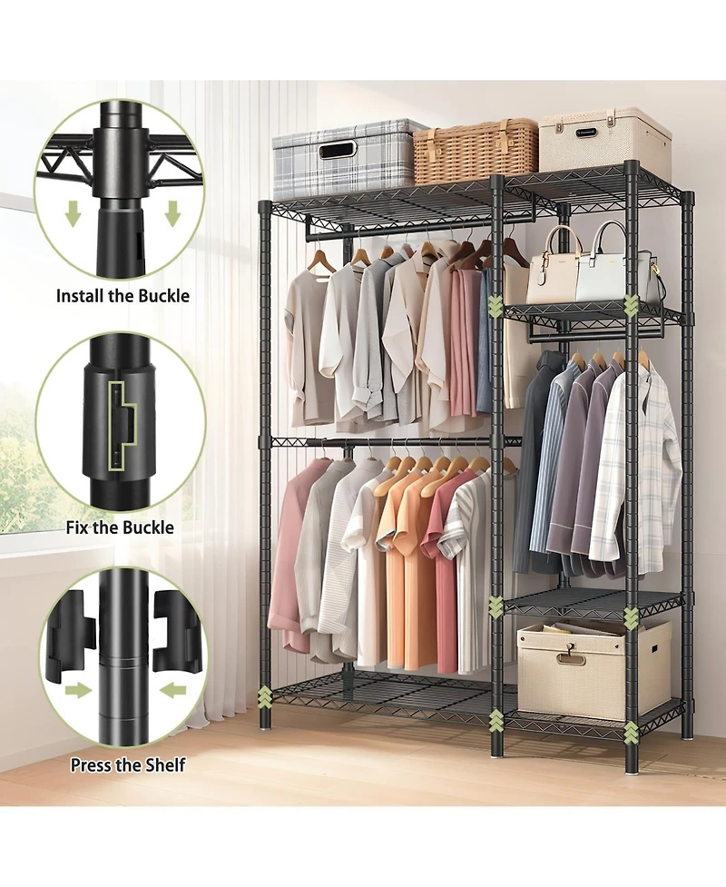 Viyet Heavy-Duty Garment Rack