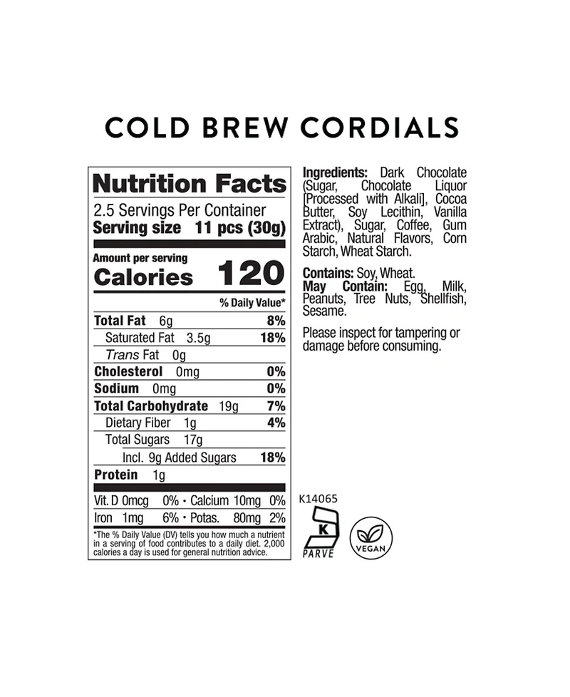 Sugarfina Caffe Luxxe Cold Brew Cordials Mini Coffee Cup Kit, 6-Piece