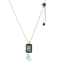 Betsey Johnson Faux-Stone Halloween Poison Potion Pendant Necklace