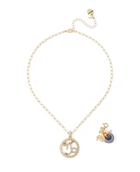 Betsey Johnson Faux-Stone Capricorn Celestial Pendant Necklace Charm Zodiac Set