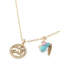 Betsey Johnson Faux-Stone Aquarius Celestial Pendant Necklace Charm Zodiac Set