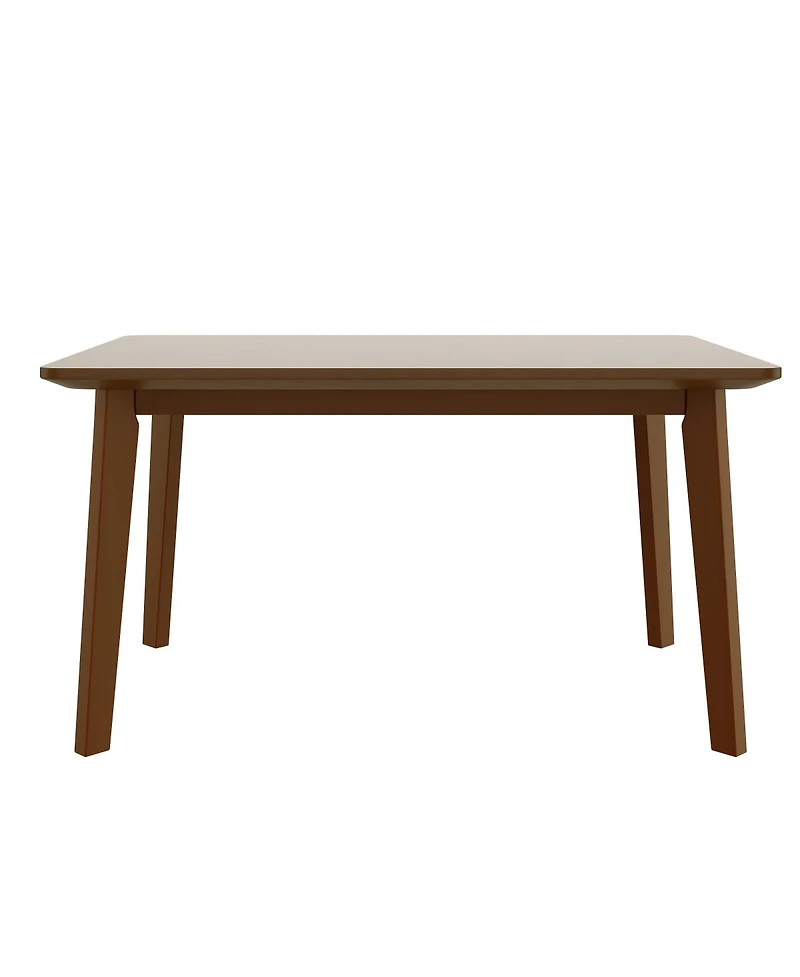 Streamdale Furniture 5-Piece Dining Set - Solid Wood Table 4 Upholstered Chairs