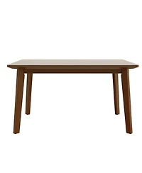 Streamdale Furniture 5-Piece Dining Set - Solid Wood Table 4 Upholstered Chairs