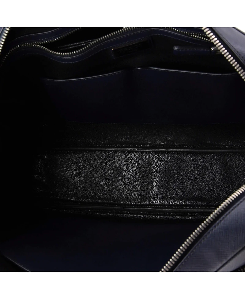 Pre-Owned Prada Convertible Travel Briefcase Saffiano Leather