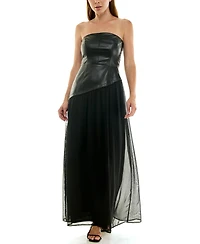 Row A Juniors' Sweetheart Neck Midi Dress