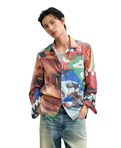 Desigual Men's Collage print shirt