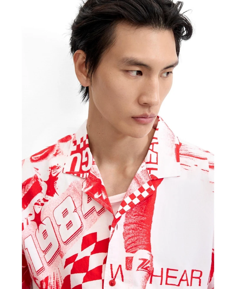 Desigual Men's Racing printed shirt
