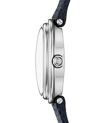 Tory Burch Women's Oval Blue Leather Watch 22mm
