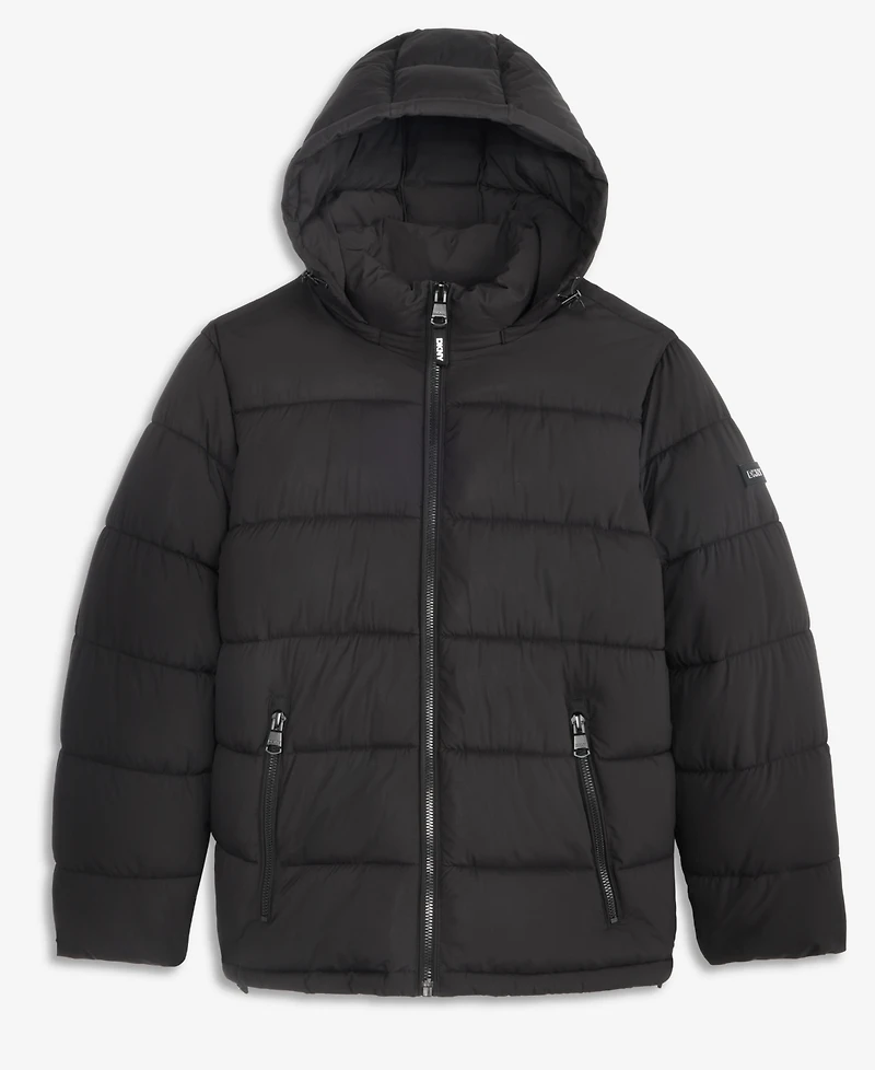 Dkny Men's Hooded Puffer Jacket