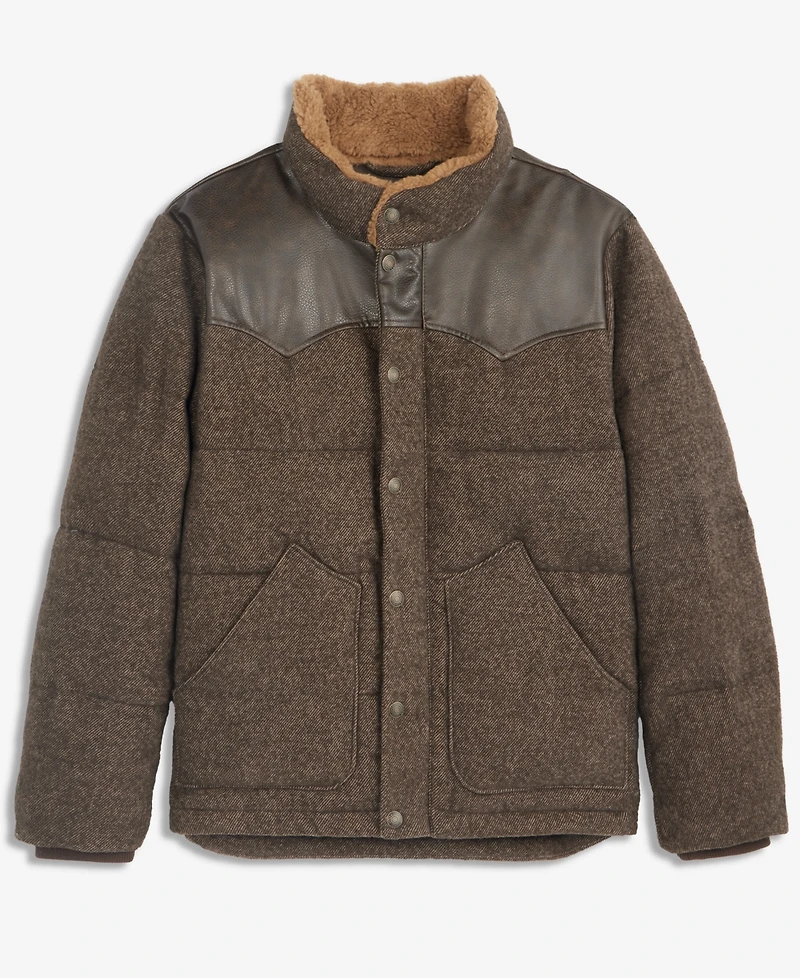 Levi's Men's Quilted Mixed-Media Rancher Jacket