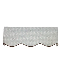 Rlf Home Blast Trimmed Provance Window Valance 100% Cotton Lined Rod Pocket