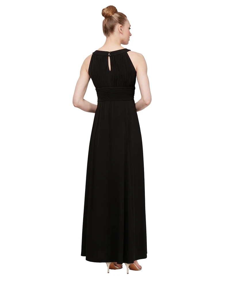 Sl Fashions Pleated Maxi Dress