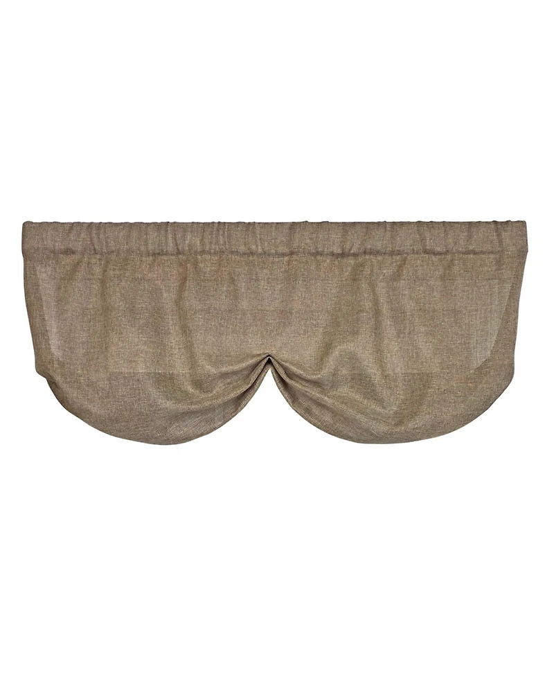 Rlf Home Linen Sheer Stationary Balloon Window Valance 100% Cotton Rod Pocket