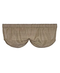 Rlf Home Linen Sheer Stationary Balloon Window Valance 100% Cotton Rod Pocket