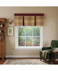 Rlf Home Syon Park Pleated Window Valance Cotton Rod Pocket