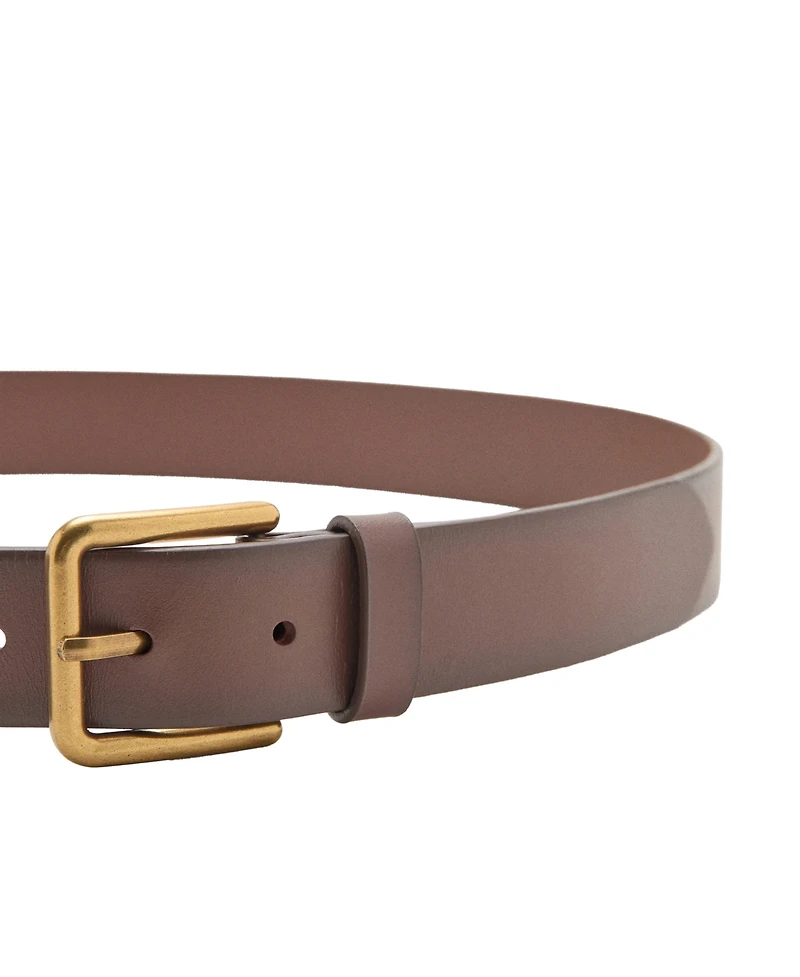 Mango Men's Square Buckle Belt