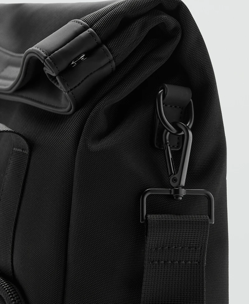 Mango Men's Black Multi-Purpose Backpack