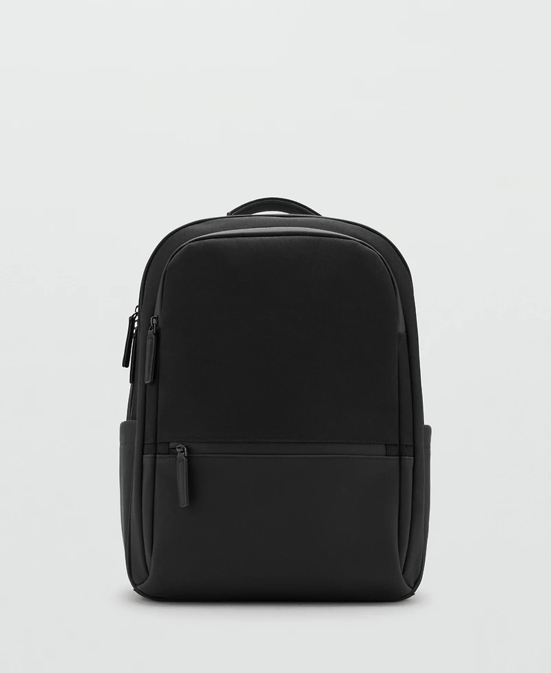 Mango Men's Pockets Multi-Functional Backpack
