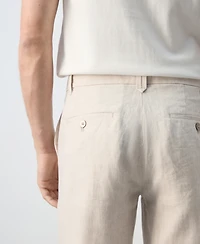 Mango Men's Slim-Fit Linen Pants