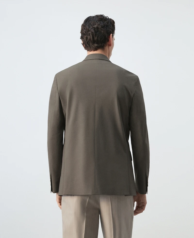 Mango Men's Boston Regular-Fit Double-Breasted Suit Blazer