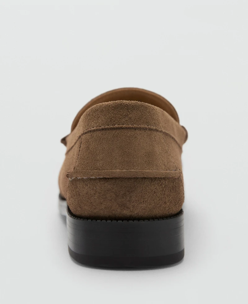 Mango Men's Split Leather Moccasins