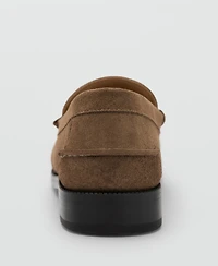 Mango Men's Split Leather Moccasins