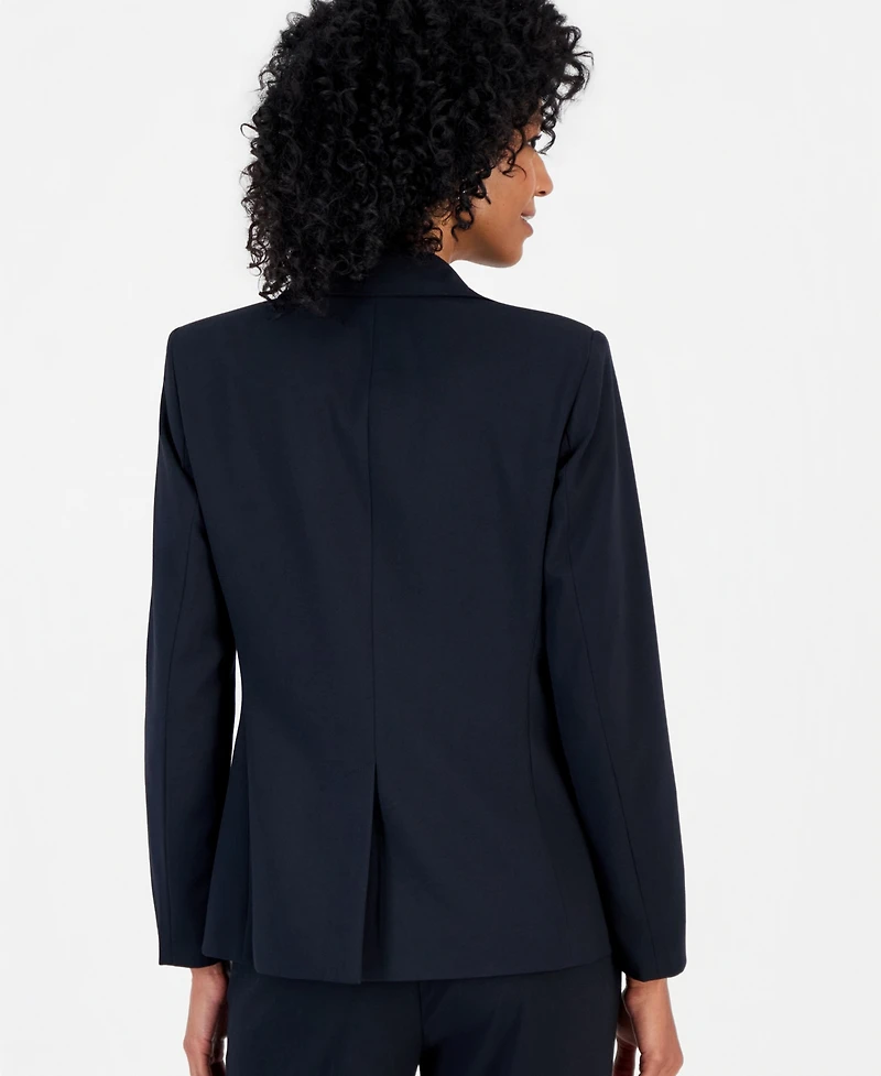 Jones New York Women's Peak Lapel Collared Jacket