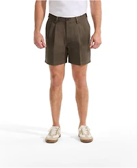 Lands' End Men's Comfort Waist Pleated 6" No Iron Chino Shorts