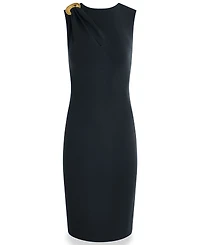 Donna Karan New York Women's Sleeveless Jewel Neck Sheath Dress