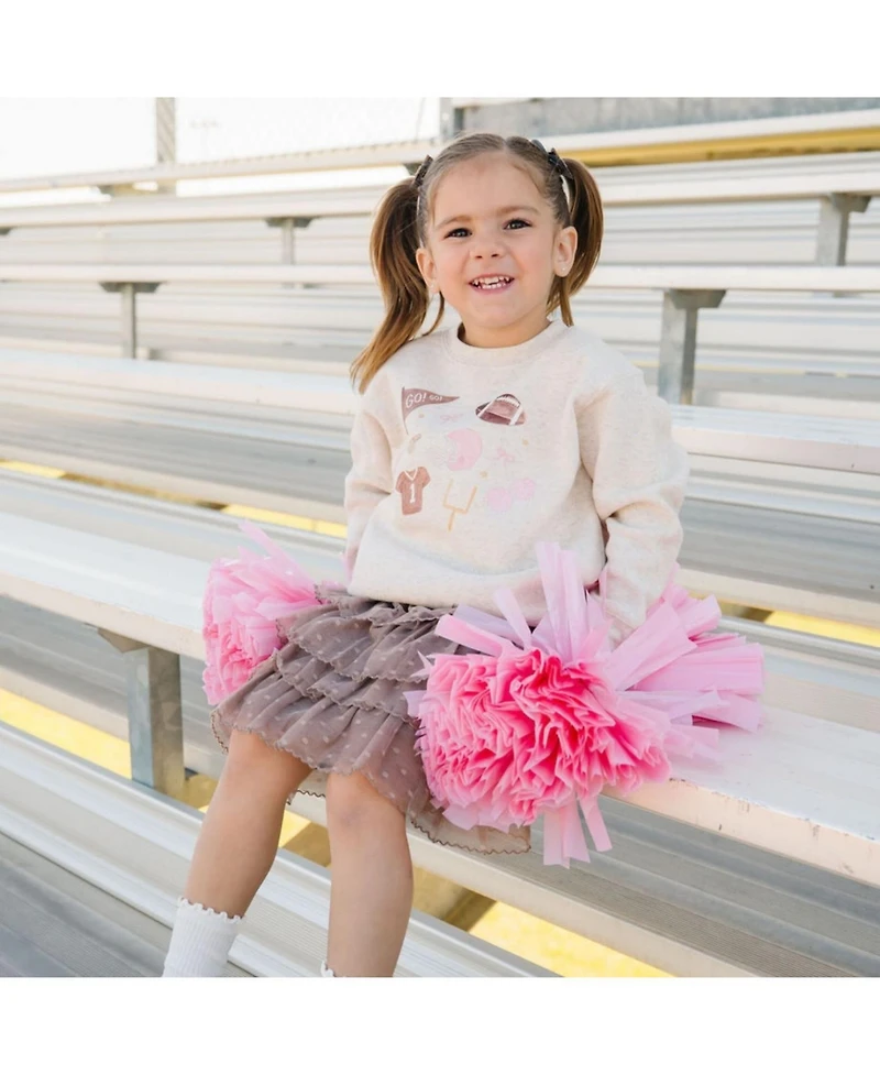 Sweet Wink Little Girls Game Day Icon Sweatshirt