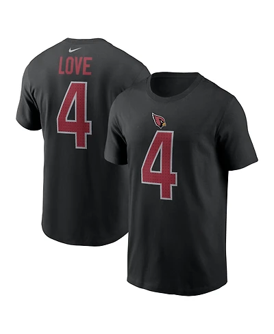 Nike Men's Jeremiyah Love Black Arizona Cardinals 2026 Nfl Draft Name Number T-Shirt