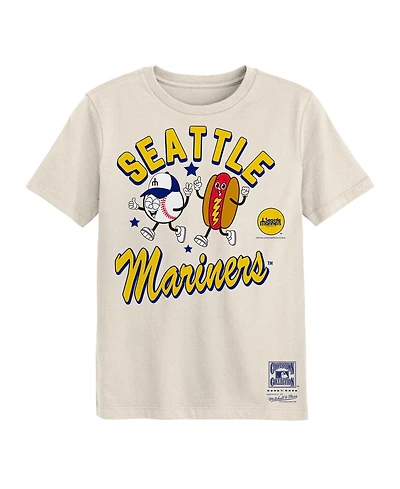 Mitchell & Ness Preschool Natural Seattle Mariners Snack T-Shirt