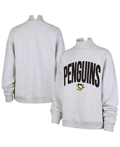 '47 Brand Women's Heather Gray Pittsburgh Penguins Subtle Muse Sweatshirt