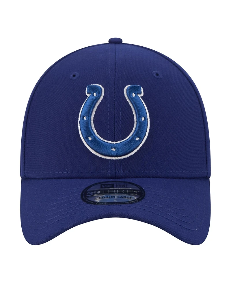 New Era Men's Royal Indianapolis Colts Core Team 39THIRTY Flex Hat