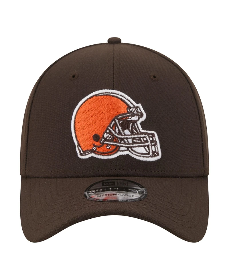 New Era Men's Brown Cleveland Browns Core Team 39THIRTY Flex Hat