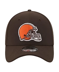 New Era Men's Brown Cleveland Browns Core Team 39THIRTY Flex Hat