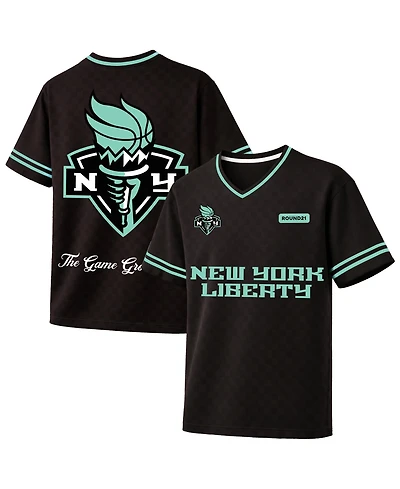 Round21 Men's Black New York Liberty Soccer Jersey
